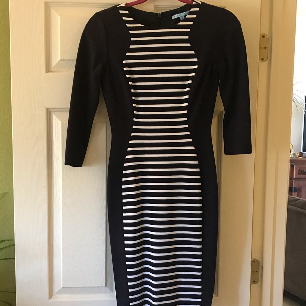 Antonio Melani navy and white dress